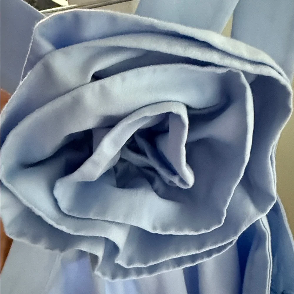 Elegant Blue Halter Maxi Dress - Picture 2 of 5